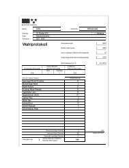 Wahlprotokoll - Gemeinde Schlossrued