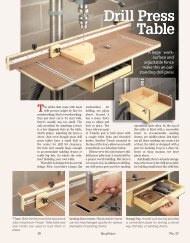 Drill Press Table - Woodsmith Woodworking Seminars