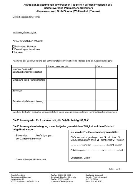 Rainer Lamberts_ - Pfarrsprengel Hohenselchow