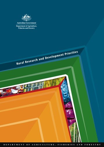 Rural Research and Development Priorities - Department of ...