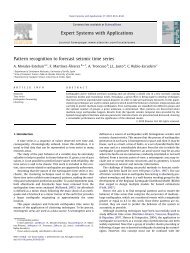 Pattern recognition to forecast seismic time series - Teknoring