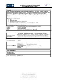 Student Request Form - European Association for ERASMUS ...