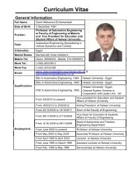 Prof. Samir El-Demerdash's CV - Helwan University