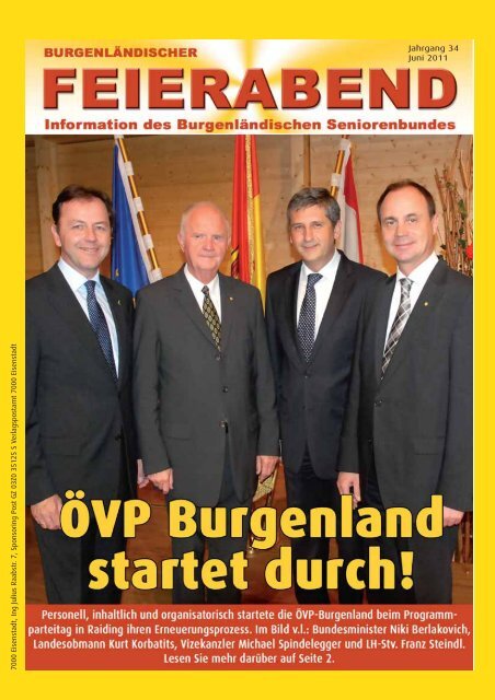 Jahrgang 34 Juni 2011 - Über uns - Österreichischer Seniorenbund
