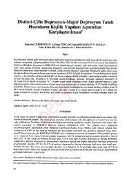 Distimi-Ãifte Depresyon-MajÃ¶r Depresyon Tan Ä±lÄ± ... - DÃ¼ÅÃ¼nen Adam