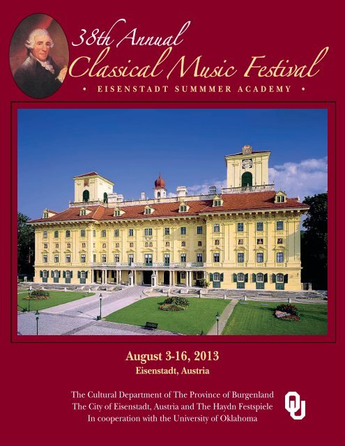 Eisenstadt, The City of Joseph Haydn - Classical Music Festival ...