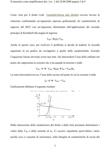 Il transistor come amplificatore - LTPA Observer Project