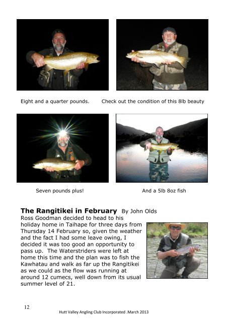 HVAV Newsletter March 2013 - Christchurch Fishing and Casting Club