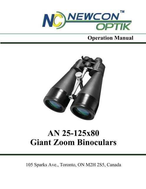 OpSwiss 25-125x80 High-Resolution Zoom Fernglas – Großes Objektiv, Stativanschluss, 50 Jahre Garantie