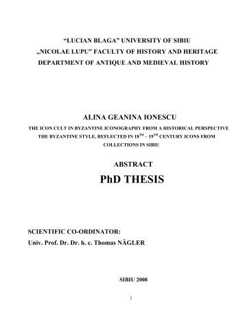 Doctorate thesis