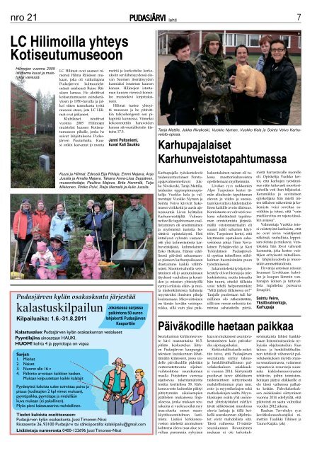 Pudasjarvilehti-21-2.. - PudasjÃ¤rvi-lehti ja VKK-Media Oy