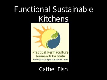 Functional Sustainable Kitchens - Permaculture Research Institute