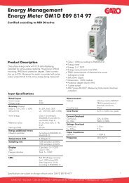 Energy Management Energy Meter GM1D E09 814 97