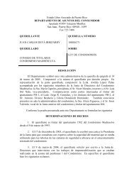 Juan Carlos Deya Irizarry v. Consejo Titulares Cond ... - DACO