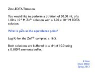 Zinc-EDTA Complexation Reaction