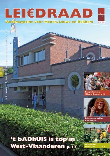 't bADhUIS is top in West-Vlaanderen p. 17 - Menen