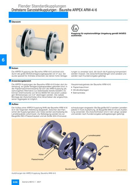 Flender Standardkupplungen - Industria de Siemens