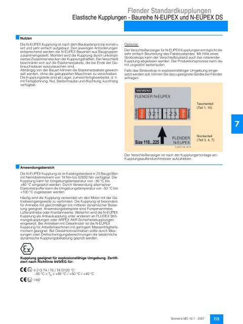 Flender Standardkupplungen - Industria de Siemens