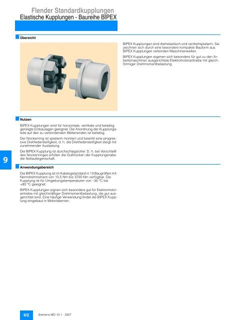 Flender Standardkupplungen - Industria de Siemens