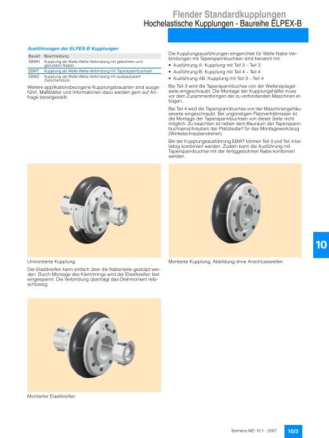 Flender Standardkupplungen - Industria de Siemens