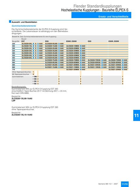 Flender Standardkupplungen - Industria de Siemens