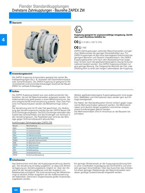 Flender Standardkupplungen - Industria de Siemens