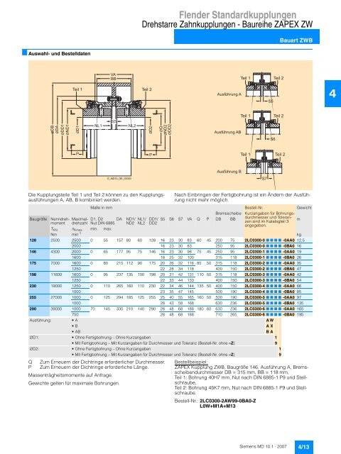 Flender Standardkupplungen - Industria de Siemens