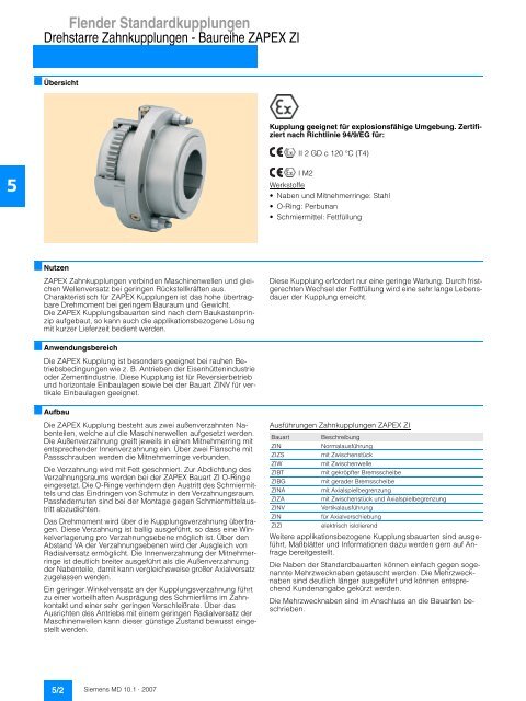 Flender Standardkupplungen - Industria de Siemens