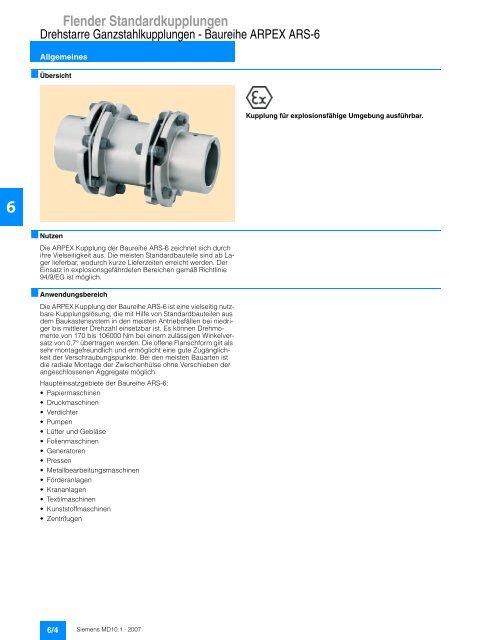 Flender Standardkupplungen - Industria de Siemens