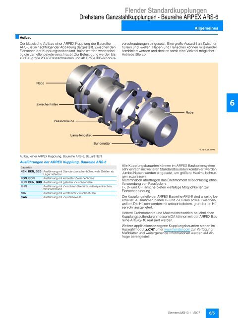 Flender Standardkupplungen - Industria de Siemens