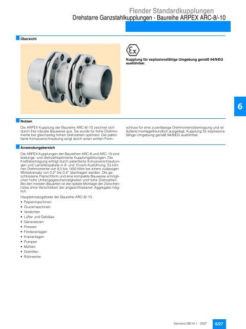 Flender Standardkupplungen - Industria de Siemens