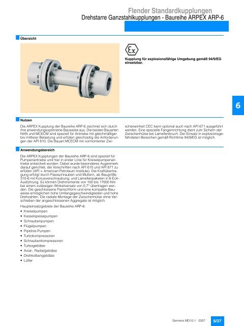 Flender Standardkupplungen - Industria de Siemens