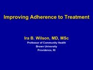 Improving Adherence to Treatment - CORE Group