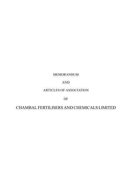 chambal fertilisers and chemicals limited - Chambal Fertilisers - Home
