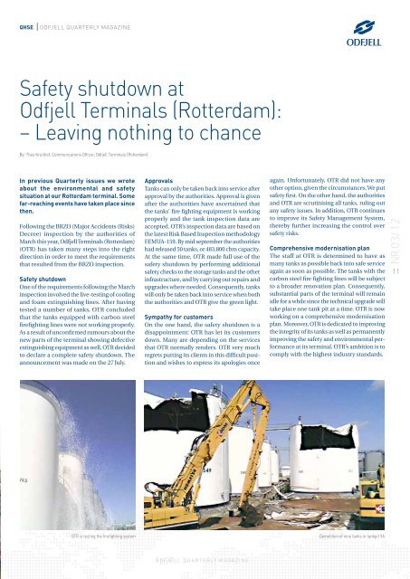 Odfjell Quarterly October 2012