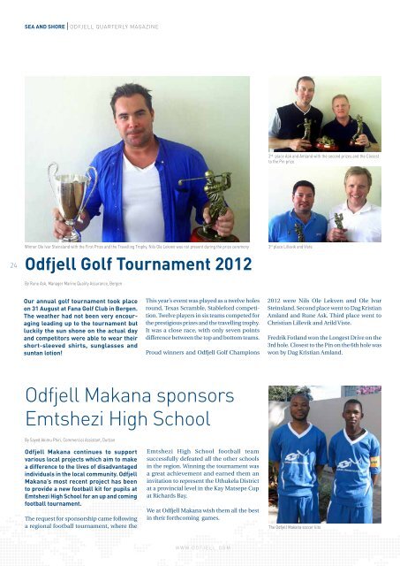 Odfjell Quarterly October 2012