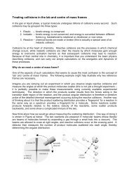 Treating collisions in the lab and centre of mass frames