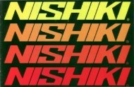 NISHIKI Umited 25-Year Warranty