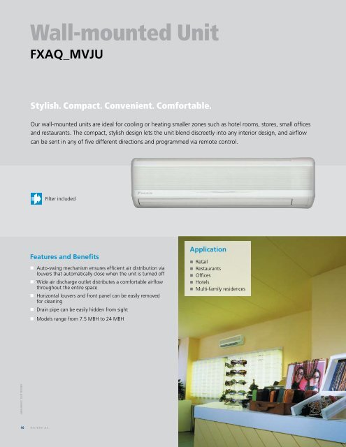 Indoor Units - Brochure - Daikin AC