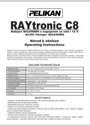 Raytronic C8 manual - RCM Pelikan