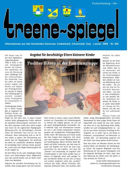 Angebot für berufstätige Eltern kleinerer Kinder - Treenespiegel