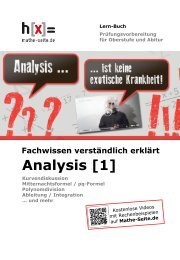 Analysis [1] - Mathe-Seite.de
