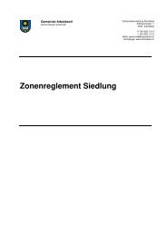Zonenreglement Siedlung 2006 - Gemeinde Titterten