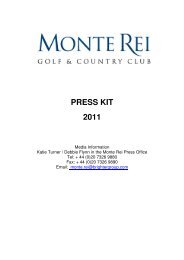 PRESS KIT 2011.pdf - Monte Rei Golf & Country Club