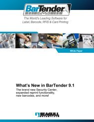 What's New in BarTender 9.1 - Seagull Scientific
