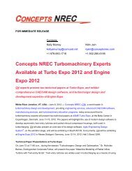 Concepts NREC Turbomachinery Experts Available at Turbo Expo ...