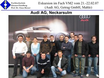 AUDI AG Neckarsulm, Getrag GmbH Getriebe (Untergruppenbach)