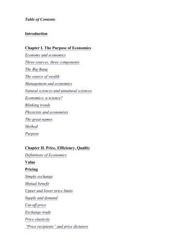 Table of Contents Introduction Chapter I. The Purpose ... - BritskÃ© listy