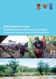 Kajian Kebutuhan Papua Ringkasan Temuan dan ... - UNDP