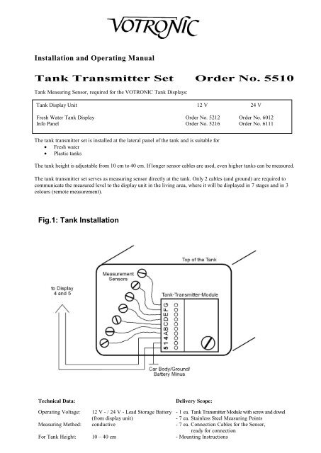 Tank Transmitter Set Order No. 5510 - KAMA Fritid